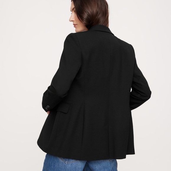 FINAL MARKDOWN! Banana Republic Black Siena Italian Wool Blazer - Multiple 💎 - Picture 3 of 9